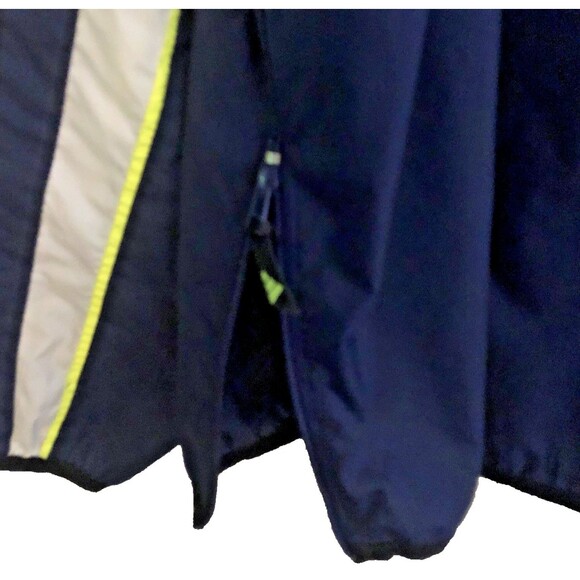 Adidas 3 Stripe Full Zip Windbreaker Jacket Mens Size XL Wooshing 90s VTG Neon - Picture 11 of 16